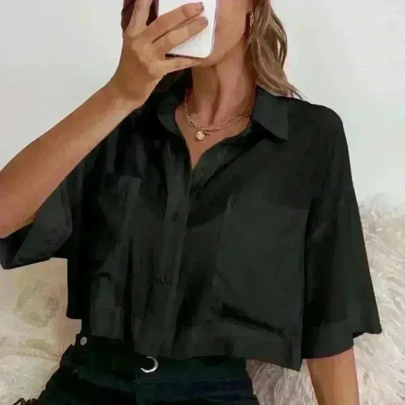 Drop Shoulder Patch Pocket Shirt - Picture 2 of 3